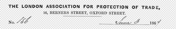 1860s London Trade Association – Vintage Letterhead Overlay