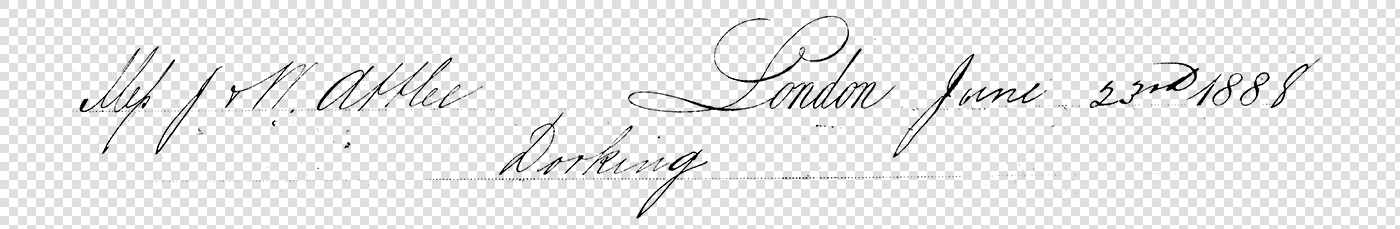 1888 Elegant Handwritten Letter – Vintage London Overlay