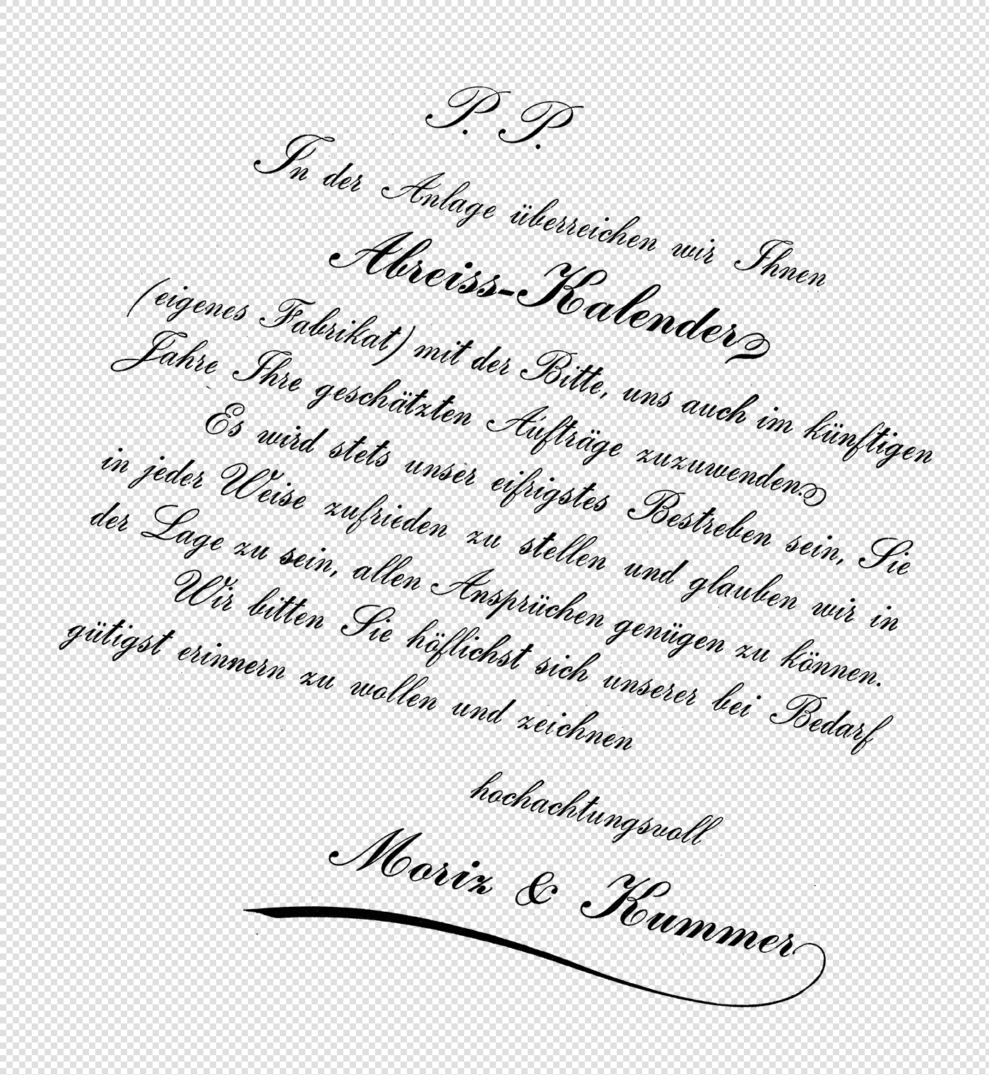 Antique German Script Letterhead – Vintage Typography Overlay