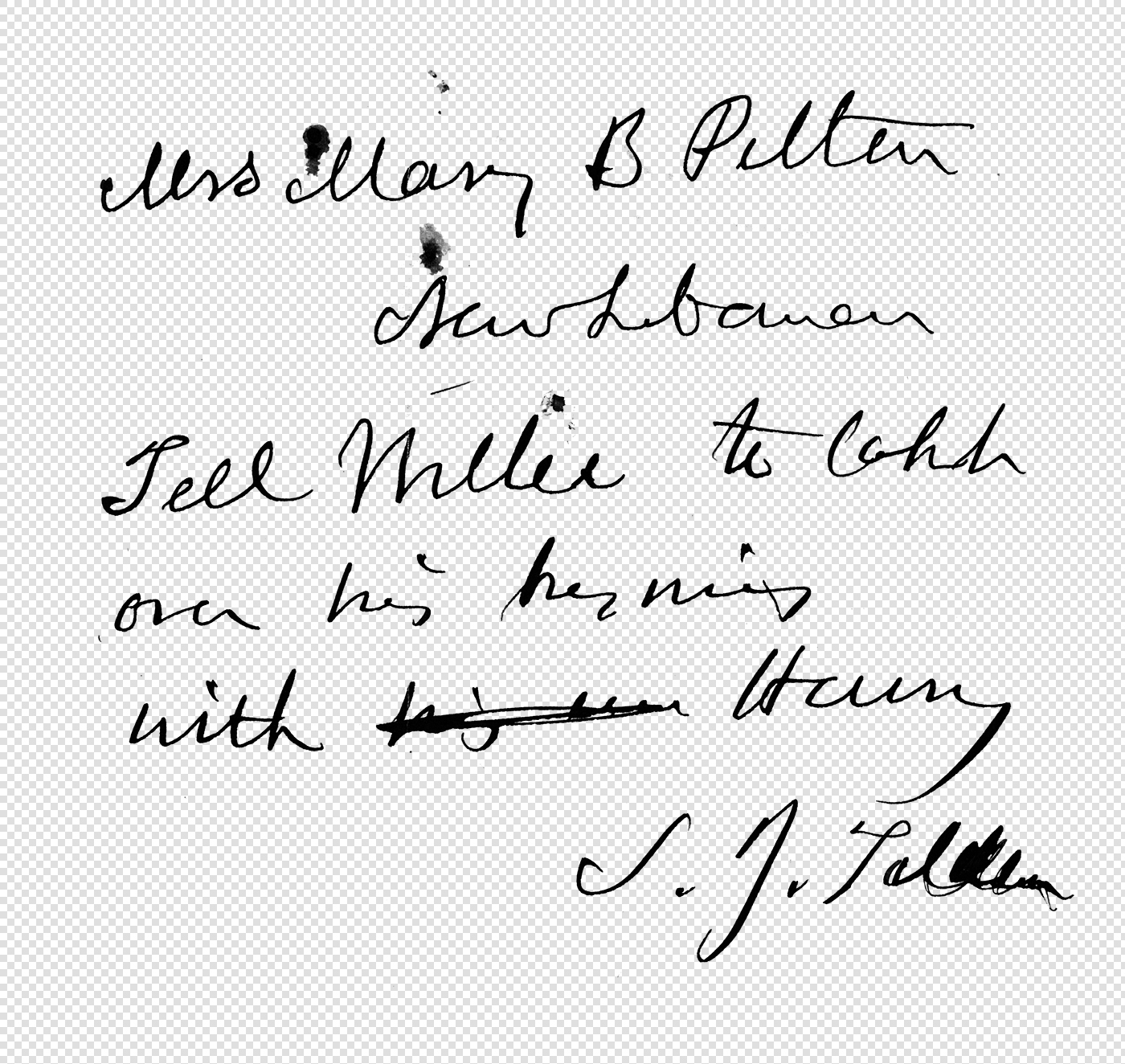 Vintage Handwritten Overlay