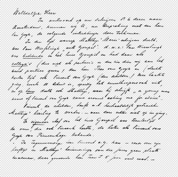 Decorative and Rustic Handwritten Letter - Transparent PNG