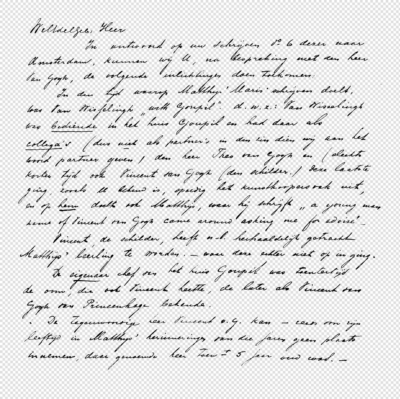 Decorative and Rustic Handwritten Letter - Transparent PNG