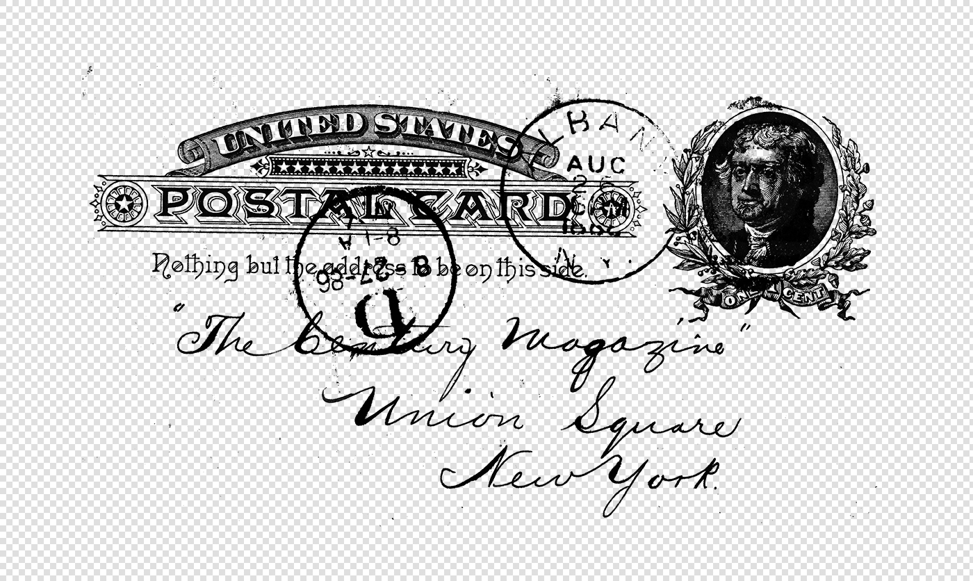 Stunning United States Postcard Sample with Stamps and Handwritten New York Address