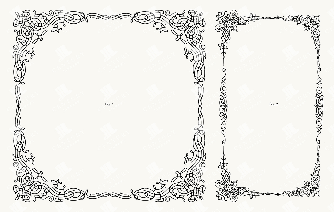 2 Decorative Flourish Borders – Hand-Drawn Ornamental Line PNG & SVG Vector Set