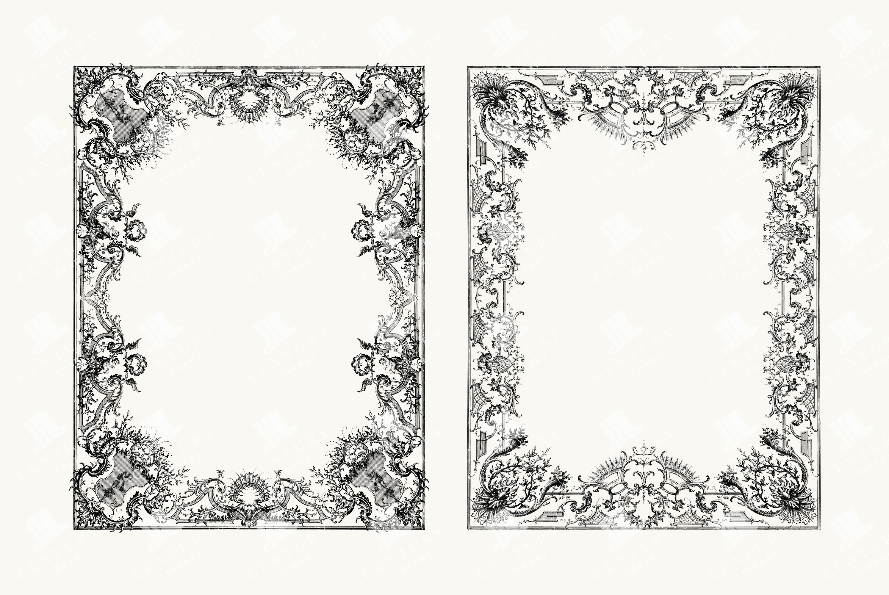 Ornamental Frame Duo - Baroque & Rococo Styles