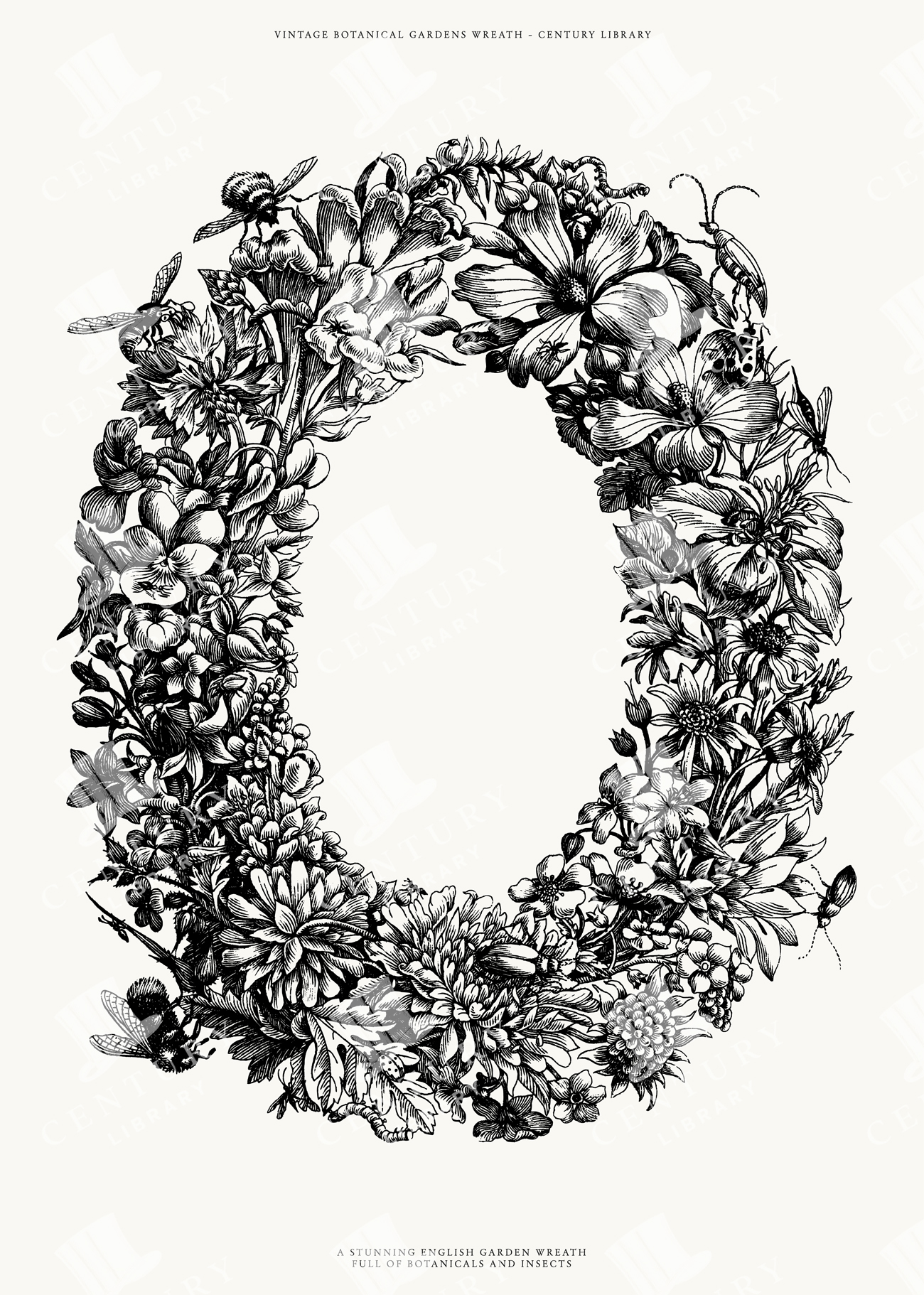 Vintage English Garden Wreath