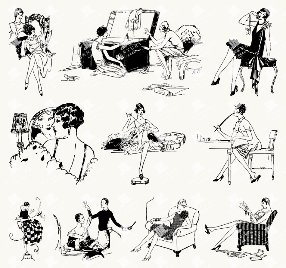 1920s Beauty & Glamour - Vintage Ladies Lounging