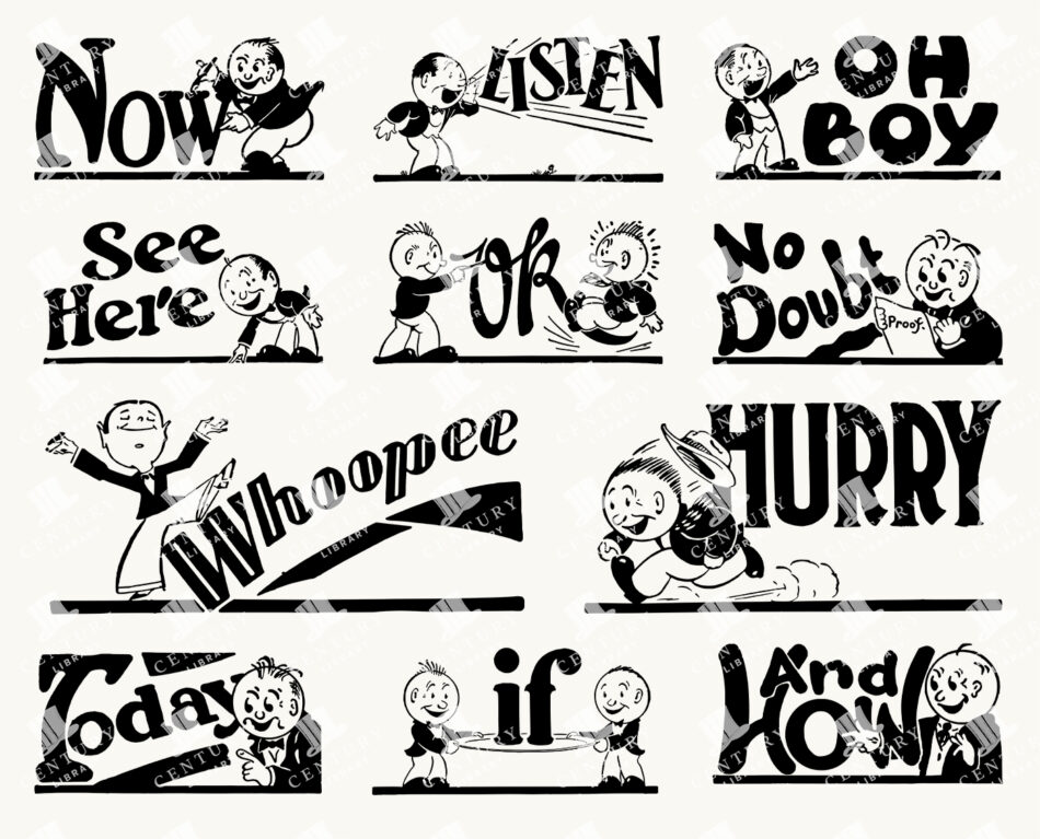 Retro Comic-Style Word Art - Now