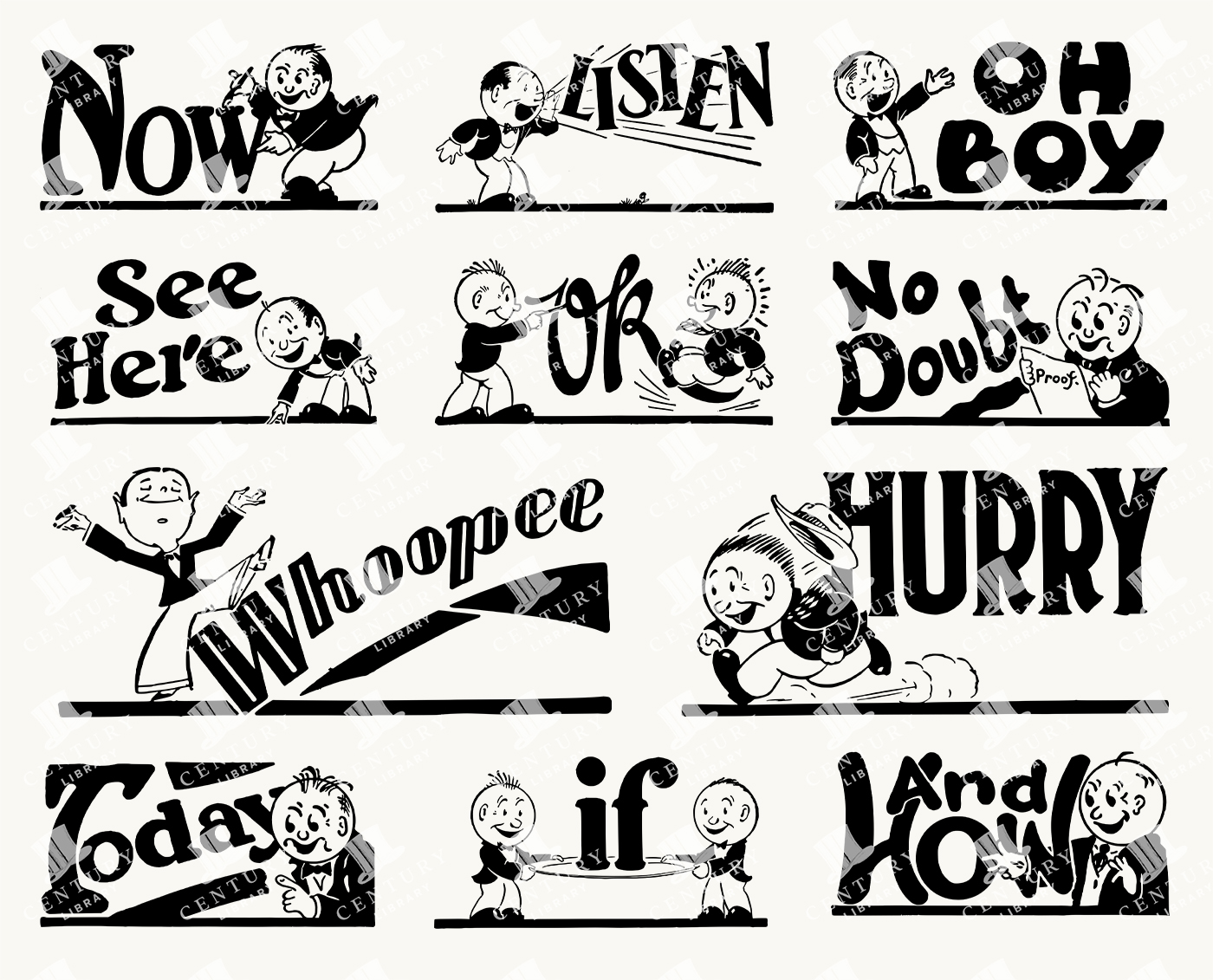 Retro Comic-Style Word Art - Now