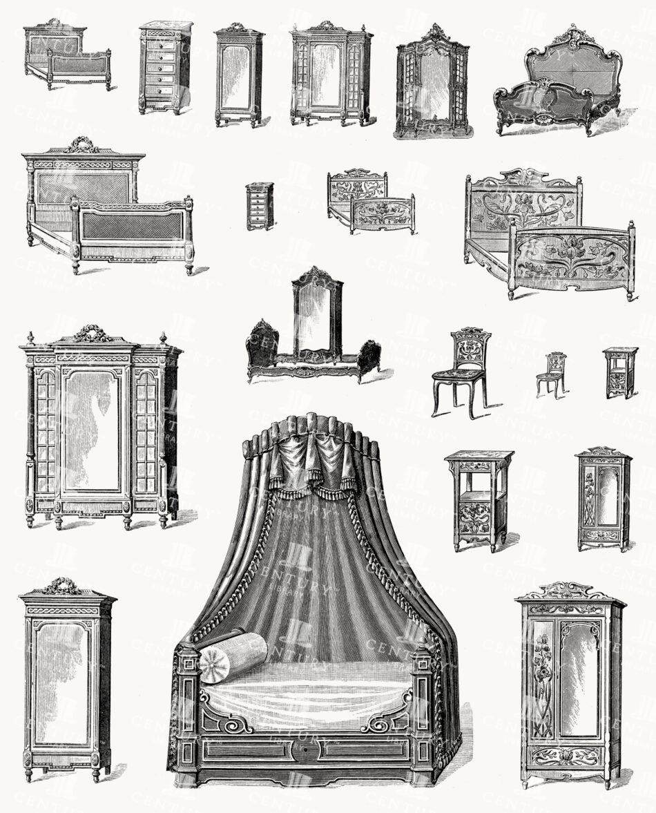 Ornate Bedroom Furniture Repertoire - Carved Beds