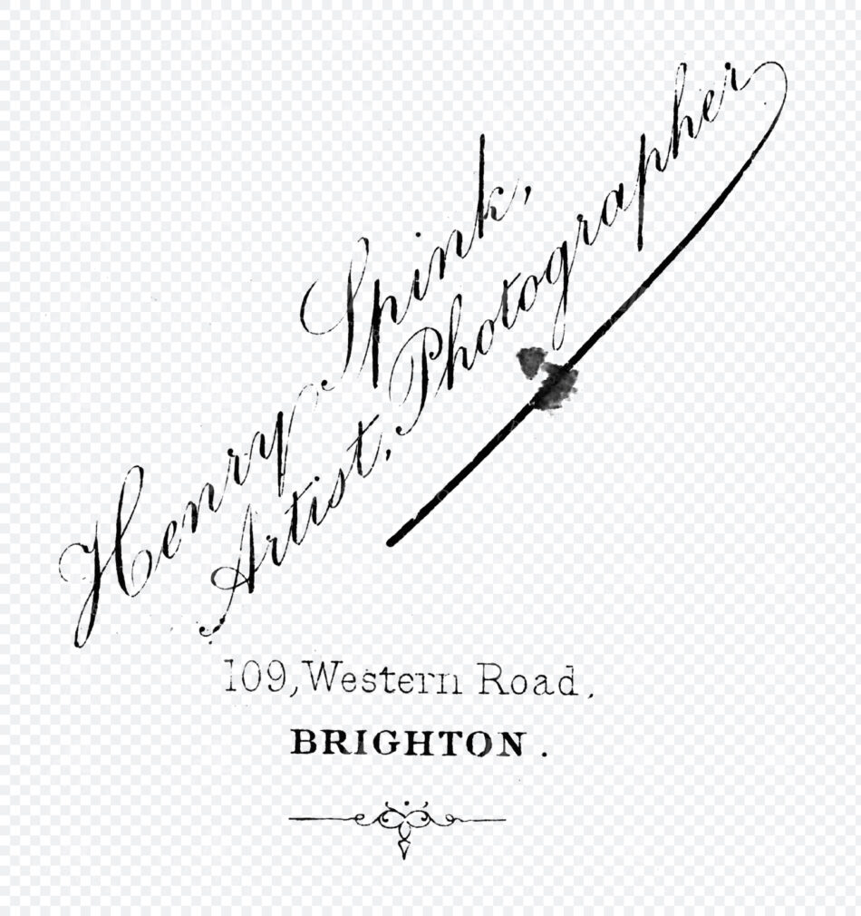 Victorian Photographer’s Trade Card – Copperplate Script with Flourish