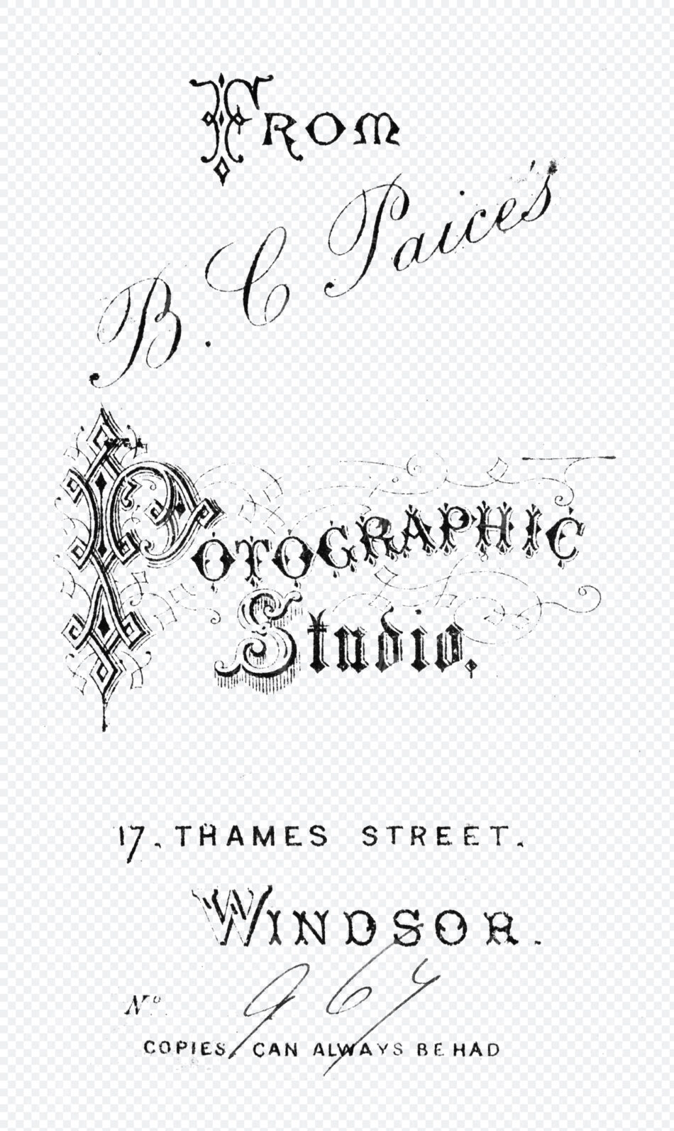 Ornate Black Typographic Photographer Mark With Flourished Script And Decorative Monogram Accents