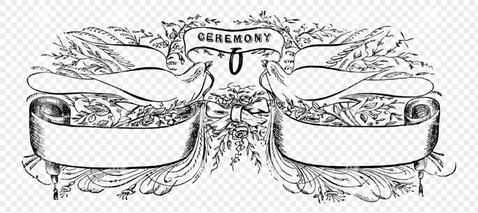 Ceremony Banner with Two Doves