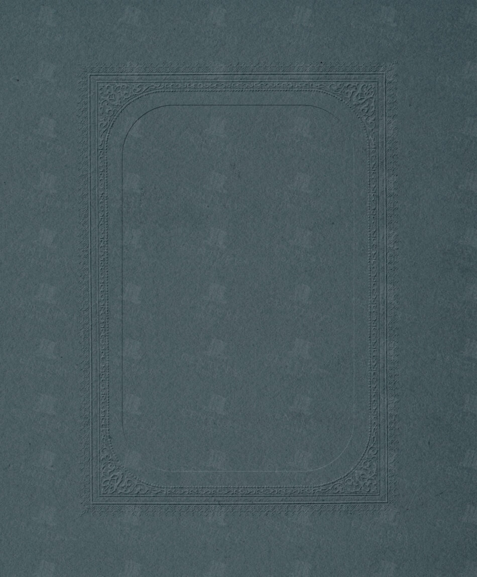 Ornate Embossed Frame with Rounded Inner Rectangle – Midnight Slate