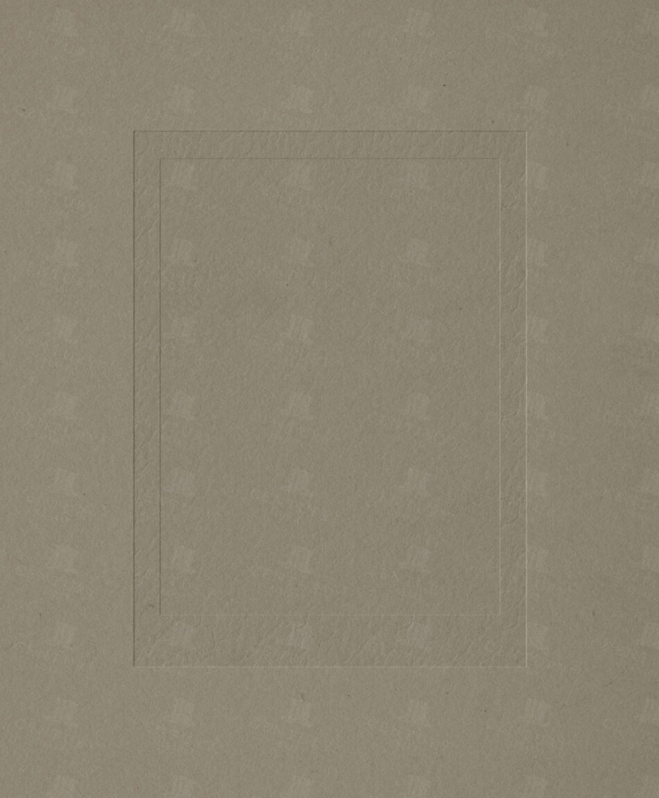 Embossed Rectangular Frame – Stone