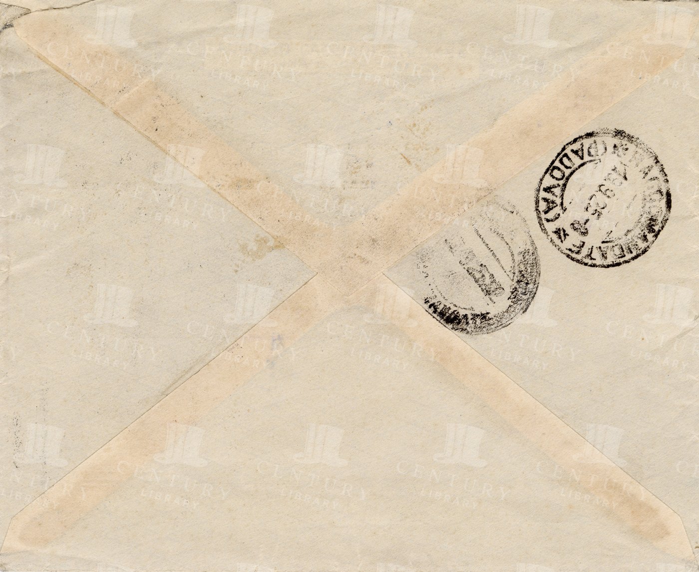 Envelope Back Texture – Aged Paper with Postal Stamp Marks