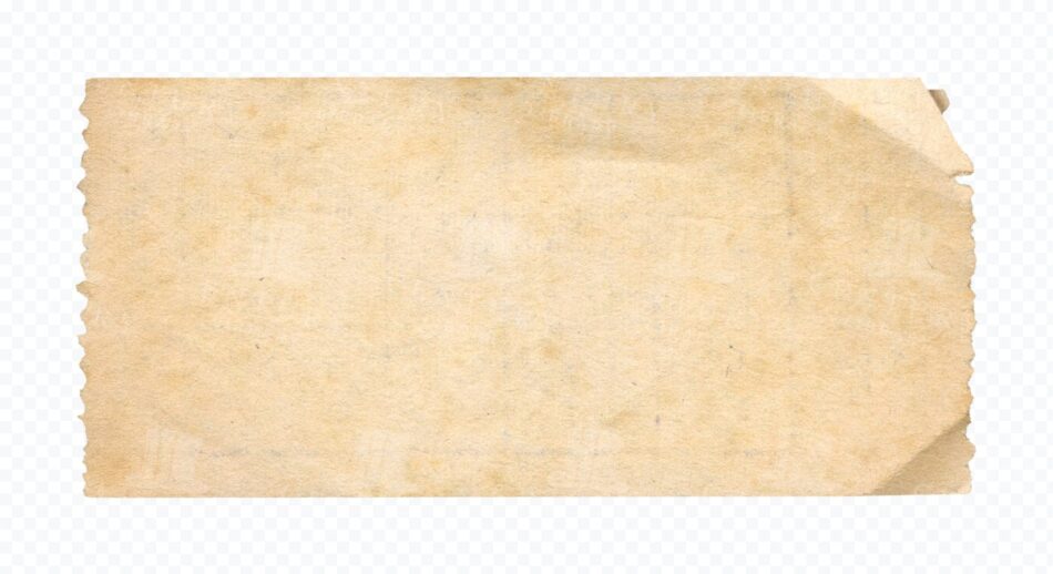 Torn Paper Strip Texture with Folded Corner – Midcentury Foxed Paper